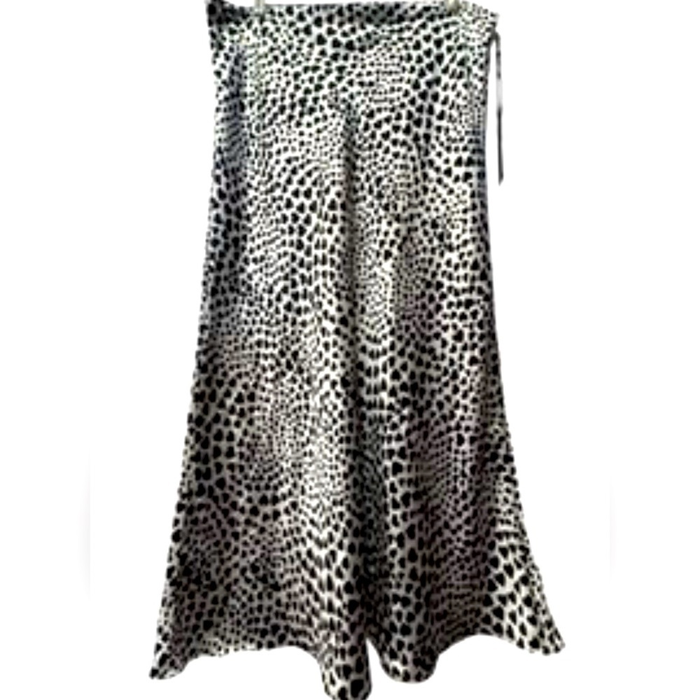 Rachel Zoe Heart Print Midi Skirt – Size Large
